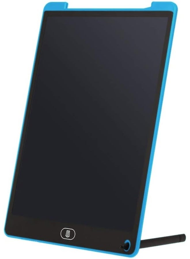 LCD Writing Tablet 12 Inch Handwriting Pen Intelligent Suitable for Family School Office Children and Adults Writing Board Lock Erase Button Electronic Writing Doodle Pad Digital Drawing - Plain (Blue) - Image 3